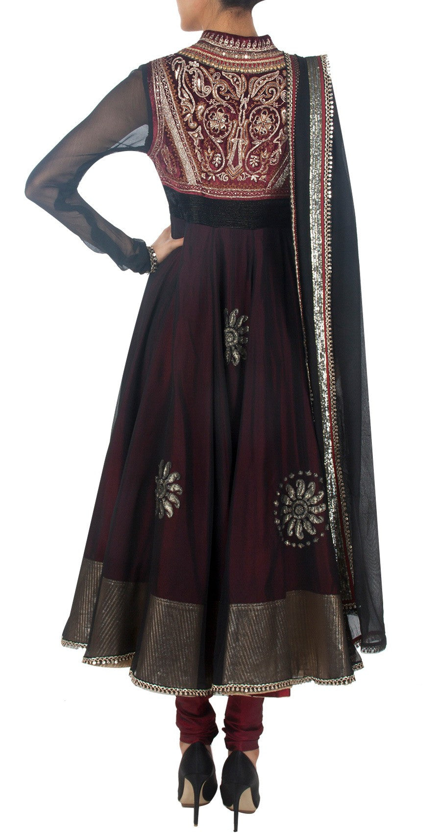 Buy BIBA Black Cotton Silk Anarkali Suit by Rohit Bal Online at Low Prices  in India - Paytmmall.com